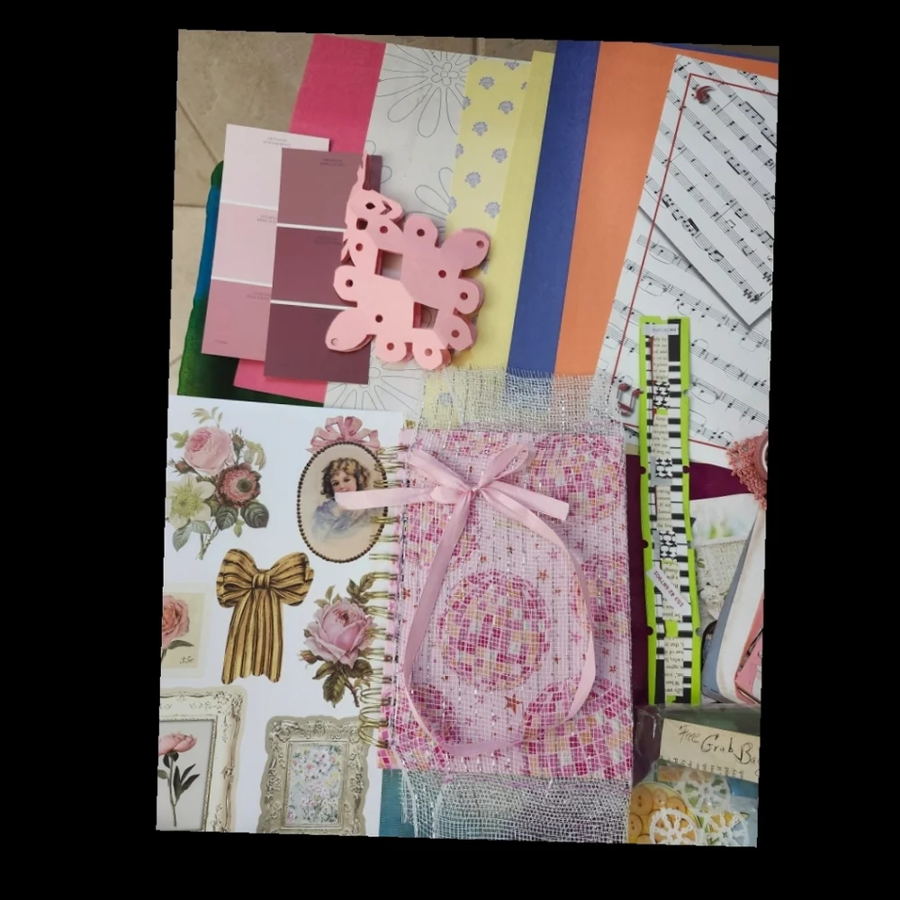 Cottagecore Floral Junk Journal Starter Kit Bundle 50+ Pieces Ephemera Stickers